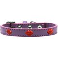 Pet Pal Red Glitter Lips Widget Dog CollarLavender Size 20 PE797618